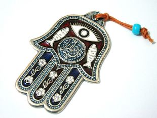 Moslimské amulety pre šťastie Hamsa